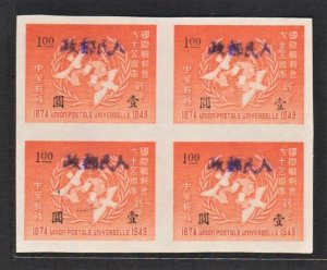 China - Sinkiang 1949 Hand-Overprint People's Posts on UPU (...