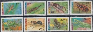 BULGARIA Sc# 3710-7 CPL MNH SRT of 8 DIFFERENT INSECTS