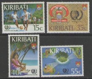 KIRIBATI SG241/4 1985 INT. YOUTH YEAR MNH