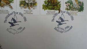 GB 1986 Nature Conservation FDC SHS Wildfowl Trust Slimbridge