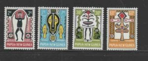 PAPUA NEW GUINEA #221-224 1966 ELERNA PEOPLE MYTHS MINT VF NH O.G