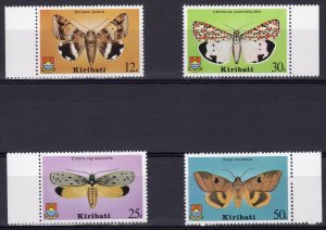 Kiribati 1980 Sc#356/359 MOTHS - INSECTS - Set (4) MNH