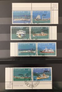 Switzerland BOB Un Strips Sport Ships Used (100+Items) TK684