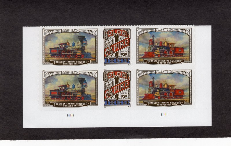 5380a Transcontinental Railroad, MNH PB/6