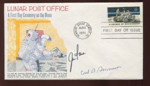 ASTRONAUT JIM IRWIN &  CARL SWANSON SIGNED APOLLO 15 COVER LV5463