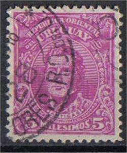 URUGUAY, 1910, used 5m, Scott 187