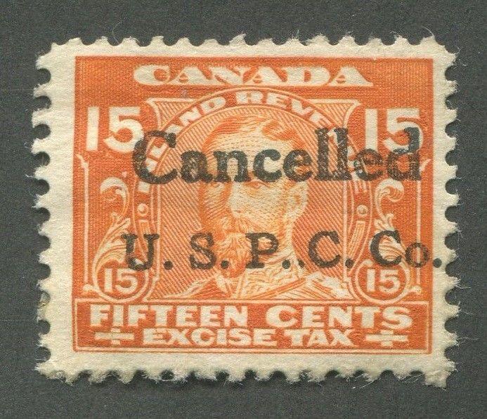 CANADA REVENUE FX6 PLAYING CARD PRECANCEL U13 (.03)