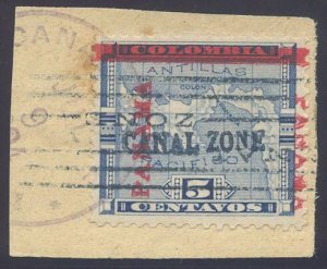US Canal Zone Scott #2 Used, VF/XF, PFC (Graded 85)