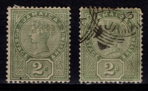 Jamaica 1889-91 Victoria Def., 2d deep green [Unused/Used]