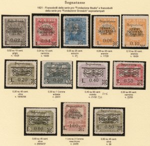 ITALY - Fiume Tax various types with varieties MH*