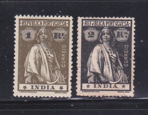 Portuguese India 357, 359 MH Ceres