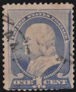 SC#212 1¢ Franklin (1887) Used