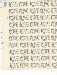 Love 20c US Postage Sheet #1951 VF MNH