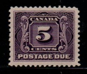 Canada Sc J4 1906 5 c violet postage due stamp mint