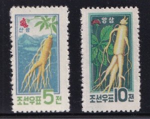 Korea DPR #274-275  MNH 1961  ginseng