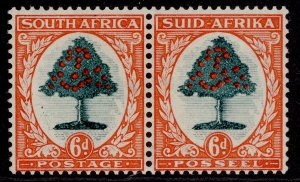 SOUTH AFRICA GVI SG61, 6d green & vermilion, LH MINT. Cat £70.