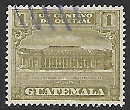 Guatemala # RA2 - Central Post Office - used.....{BRN17}