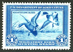 U.S. #RW1 MINT OG HR