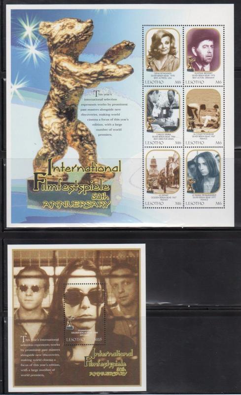 Lesotho 1227-8 International Flim Festival Mint NH