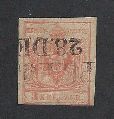 AUSTRIA SC# 3 FINE U 1850