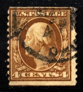 US Scott 446 Washington Perf, 10 Vertically used 