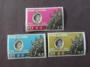 HONG KONG # 200-202--MINT/NEVER HINGED---COMPLETE SET---1962