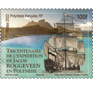 2022 French Polynesia Jakob Roggeveen Expedition  (Scott NA) MNH