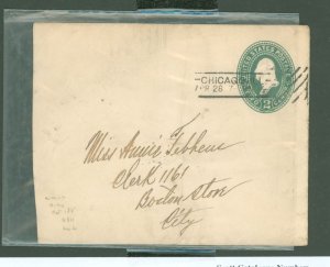 US U311 entire, chicago, il cancel