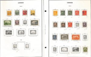 Canada Stamp Collection on 100 Harris Pages to 1984