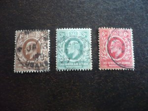 Stamps - East Africa & Uganda - Scott# 31-33 - Used Part Set of 3 Stamps