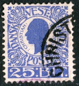 DANISH WEST INDIES  SC #34, USED - 1905 - DWI012