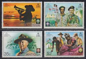 Antigua SC#383-386 14th World Boy Scouts Jamboree Norway (1975) MNH