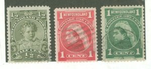 Newfoundland #78-80a Used Single (Queen)