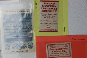 PSS Precancel Philatelic Society PRECANEX club Round-up pre-cancel lot 1930s