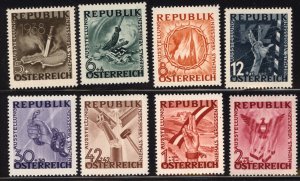 Austria 1946  Scott #B171-8 MNH