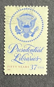 US 2005 Presidential Library Act USED single #3930