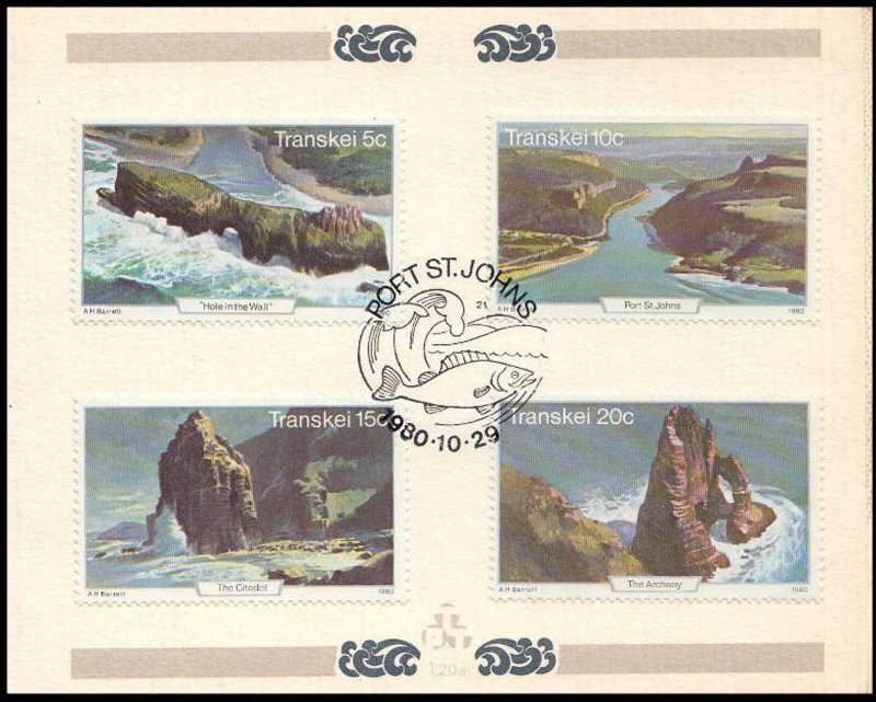 TRANSKEI - 1980 TOURISM - 4V - FOLDER - FDI