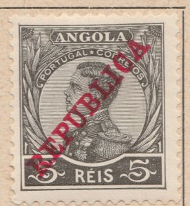 PORTUGAL COLONY ANGOLA 1912 Overprinted REPUBLIC 5r MH* A29P34F37123-