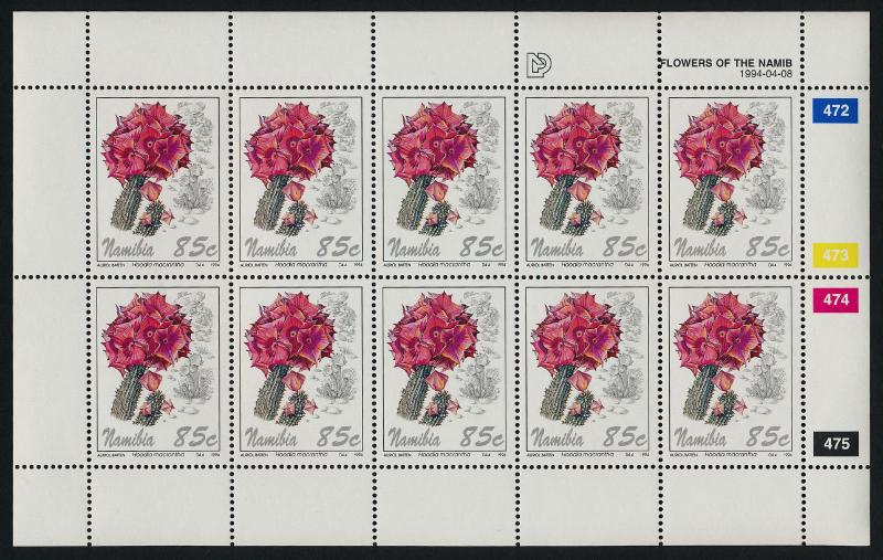 Namibia 762-5 Sheets MNH Flowers