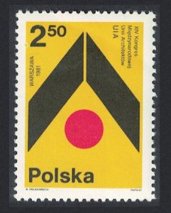 Poland 14th Intl Architects' Union Congress Warsaw 1981 MNH SG#2751