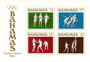 Bahamas 1984 Olympic Games, Los Angeles, Miniature Sheet [Mint]