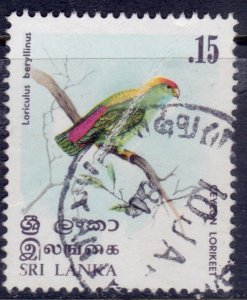 Sri Lanka, 1979, Fauna, Lorikeet Bird, .15r, sc#565, used**