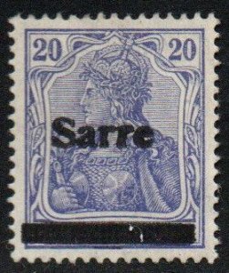 Saar Sc #8 Mint Hinged