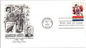 United States, Wisconsin, United States First Day Cover, Circus