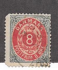 Denmark  #28a  (U) CV $5.00