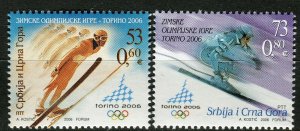 173 SERBIA and MONTENEGRO 2006 - Winter Olympic Games Turin - MNH Set