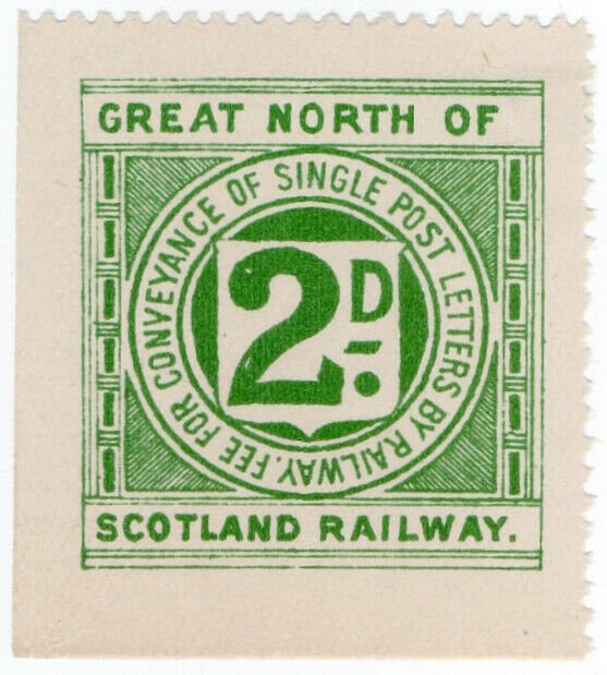 (I.B) Great North of Scotland Railway : Letter Stamp 2d