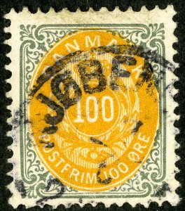 Denmark Stamps # 33 Used Superb