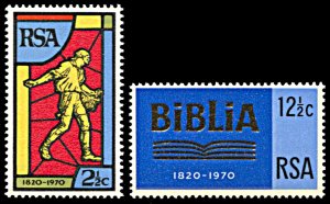 South Africa 361-362, MNH, 150th Anniversary of South African Bible Society