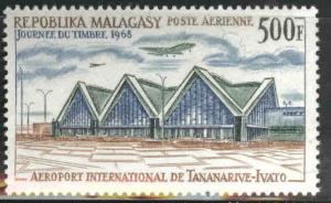 Madagascar Scott C89 MNH** 500 franc 1968 airport stamp CV $6.75